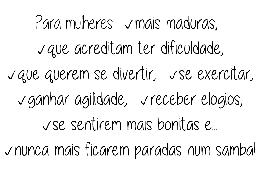 Aula de Samba no Pé inciante online para Mulheres