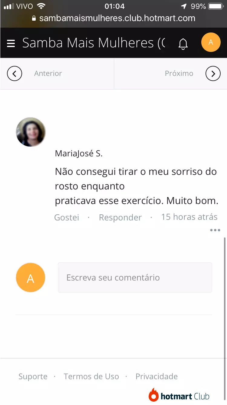 Escola de Samba no Pé online para Mulheres